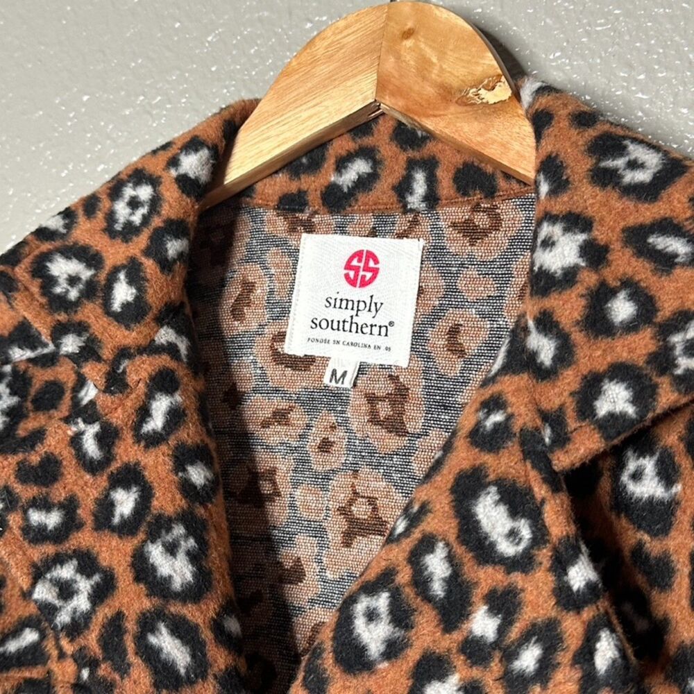 Simply Southern Leopard Jacket Shacket Button up … - image 4